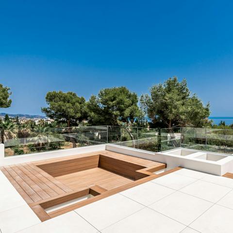 Admire the ocean views from the roof deck