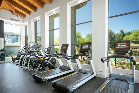 Keep up your fitness regime in the communal gym