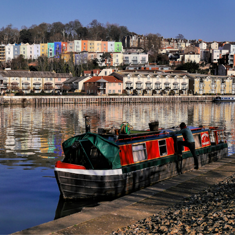 Stroll to Bristol Harbour, just a short distance away