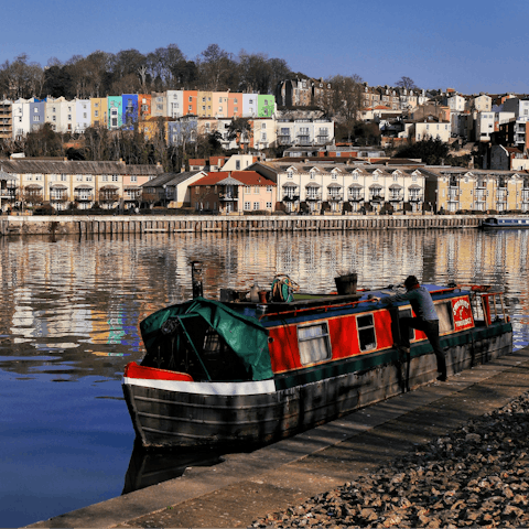 Stroll to Bristol Harbour, just a short distance away