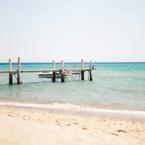Head to the nearest sandy beach at Playa Granada, a five-minute drive away