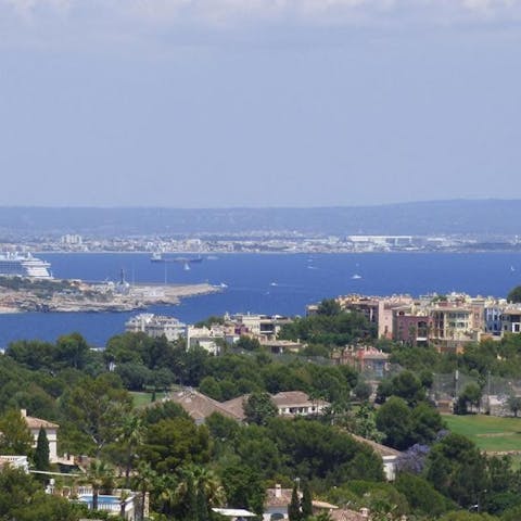 Stay just a shot walk from the shops and restaurants of Portals Nous