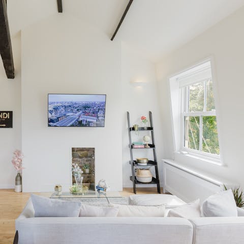 Spend cosy evenings at home or walk to a local restaurant