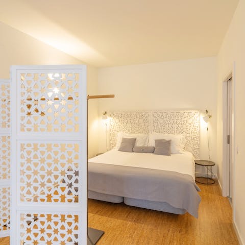 Bank a peaceful night’s sleep in the cosy bedroom nook