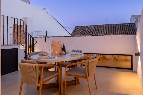 Dine alfresco under an Andalusian dusk sky