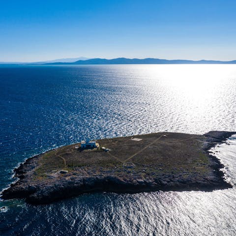 Relax in total seclusion on the private island