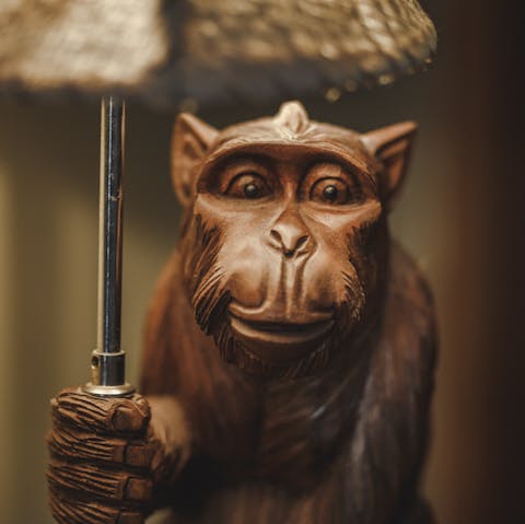 Read under this wonderful Darwin-style ornament
