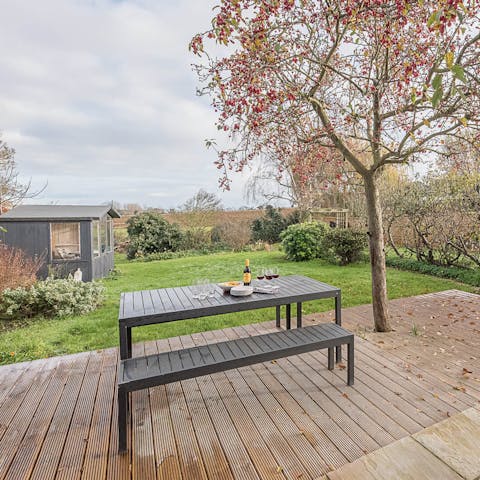 Breathe in that country air as you enjoy your morning coffee outside
