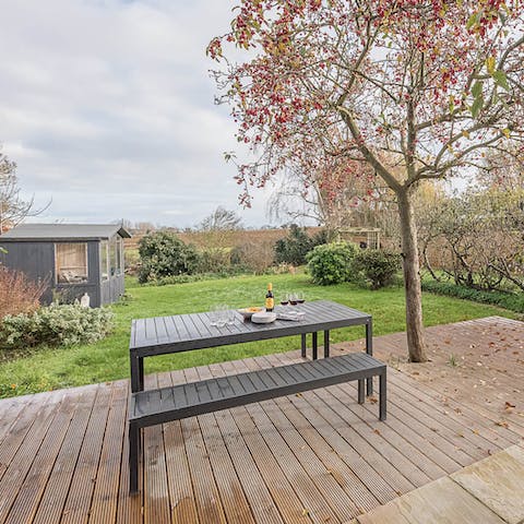 Breathe in that country air as you enjoy your morning coffee outside