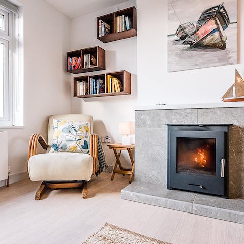 Seat yourself a cosy corner of the living room and enjoy a good book