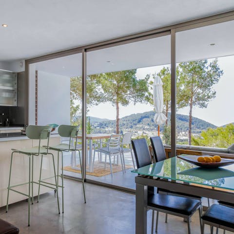 Admire mountain views from almost every angle