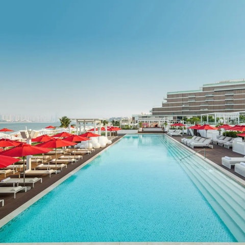 Take advantage of the Emirati climate and lounge by the pool