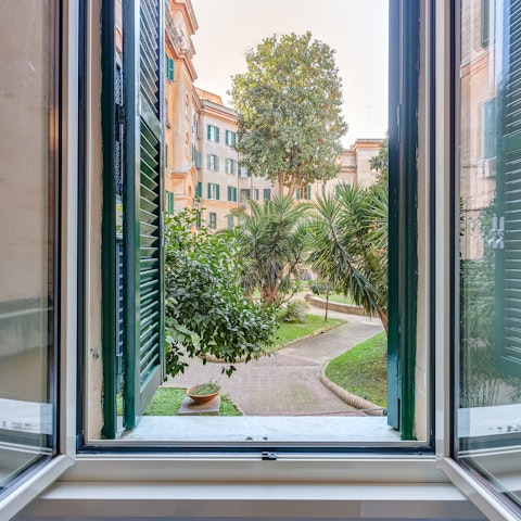 Open the window to classic Roman views