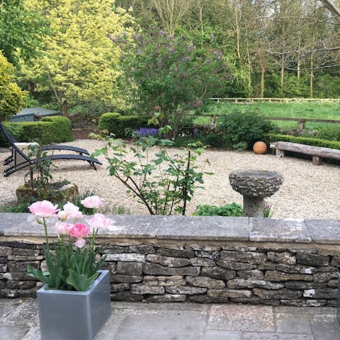 Immerse yourself in the beautiful natural surroundings of the well kept gardens