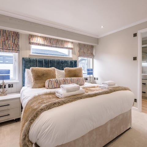 Look forward to snuggling up in the comfortable beds