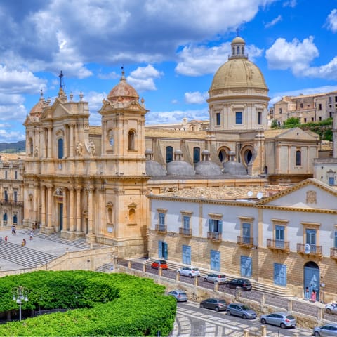 Take a day-trip to historic Noto – the baroque architecture is incredible