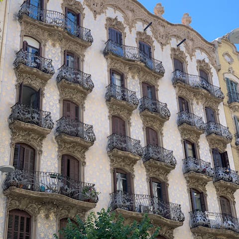 Explore Eixample – home to some of the city's finest modernist architecture