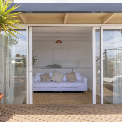 Indulge in a post-lunch siesta in the sunroom