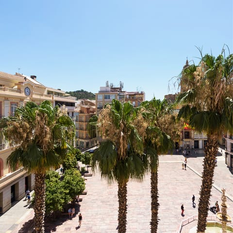 Head out and explore Plaza de la Constitución right on your doorstep