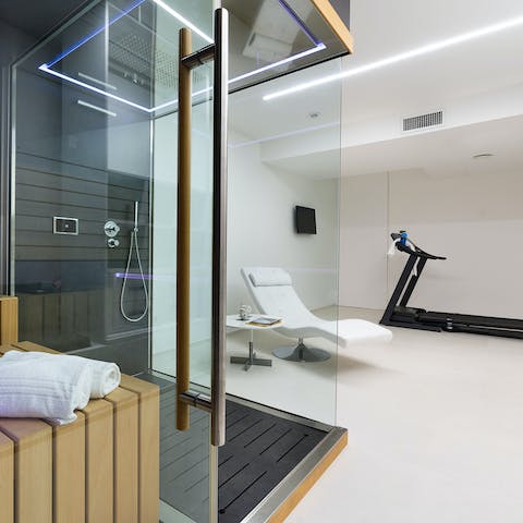 Experience total relaxation in the serene wellness area