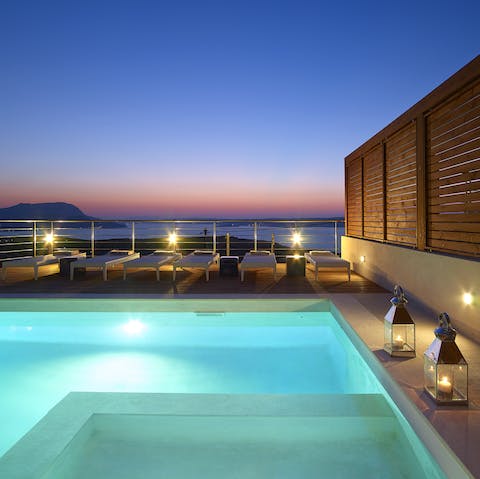 Watch the sunset on the horizon every evening