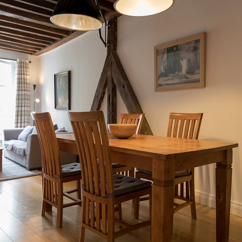 Admire the still life paintings