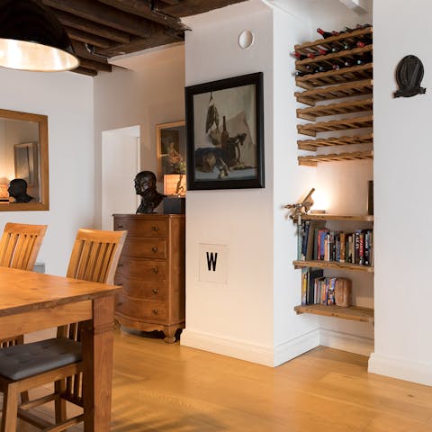 Enjoy a bottle of wine with friends