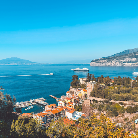 Drive twenty minutes to explore beautiful Sorrento
