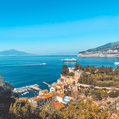 Drive twenty minutes to explore beautiful Sorrento
