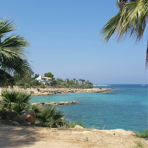 Pack a beach bag and spend your days soaking up the sun in Protaras