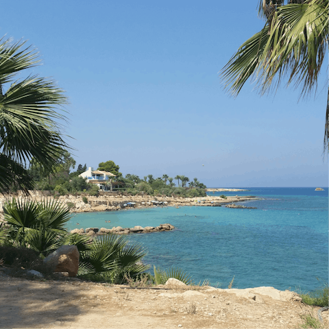 Pack a beach bag and spend your days soaking up the sun in Protaras