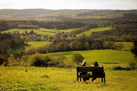 Hike breathtaking chalk hills and ancient woodland surrounding the estate
