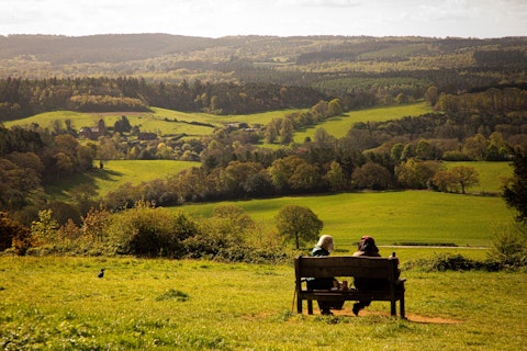 Hike breathtaking chalk hills and ancient woodland surrounding the estate