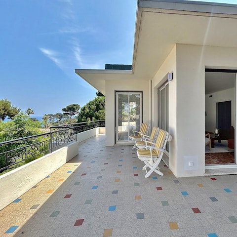 Soak up the sun on the large terrace
