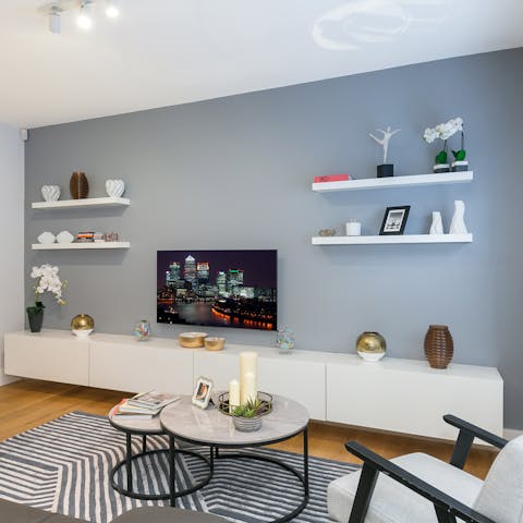 Spend your downtime curled up on the sofa watching movies
