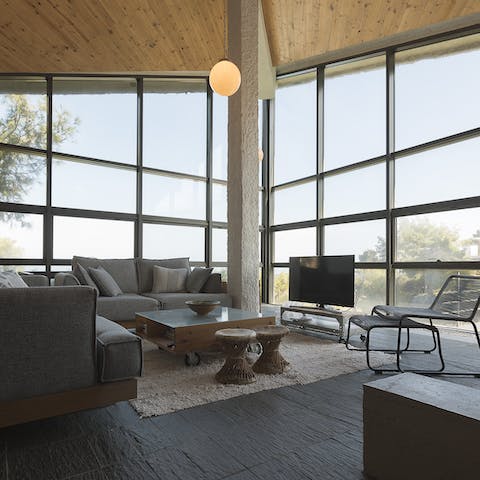 Be close to the sun everywhere you go with the large windows