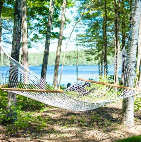 Lie in the hammock with a good book on lazy afternoons