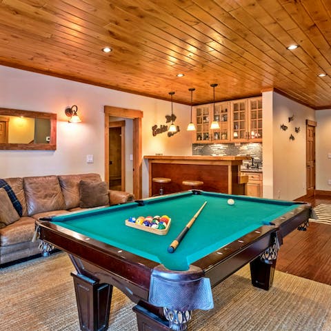 Challenge your friends to a game of pool