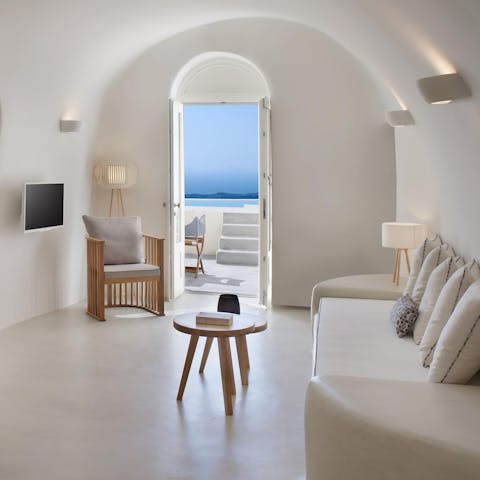 Relax and unwind in the stylish open-plan living space