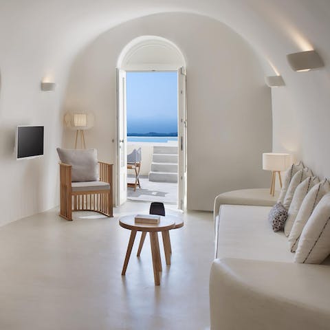 Relax and unwind in the stylish open-plan living space