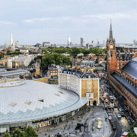 Stay in King's Cross, five minutes from the station and eateries