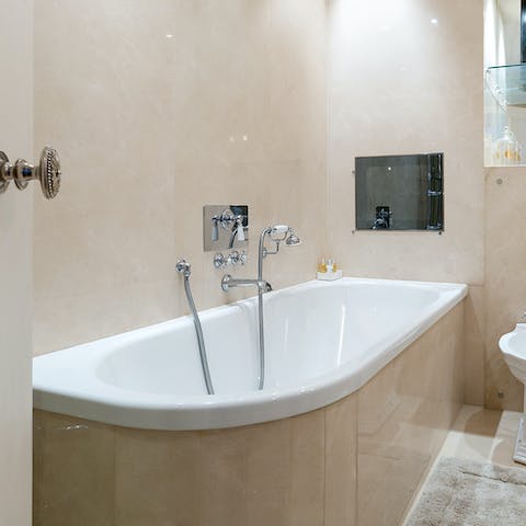 Treat yourself to an indulgent soak in the tub
