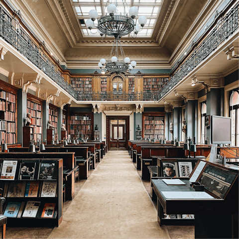 Visit the magnificent V&A Museum – this temple to all things art and design is a fifteen-minute walk