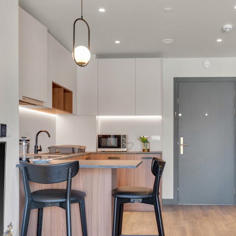 Pull up a stool and tuck into breakfast
