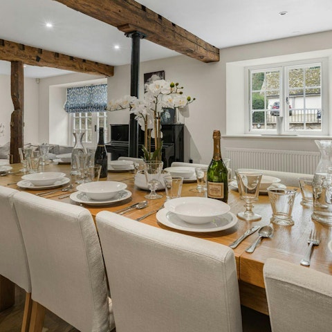 Walk to the local pub or spend cosy evenings at home