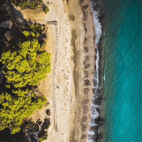 Head out and explore the sandy beaches along the bay of Follonica, just 8km away
