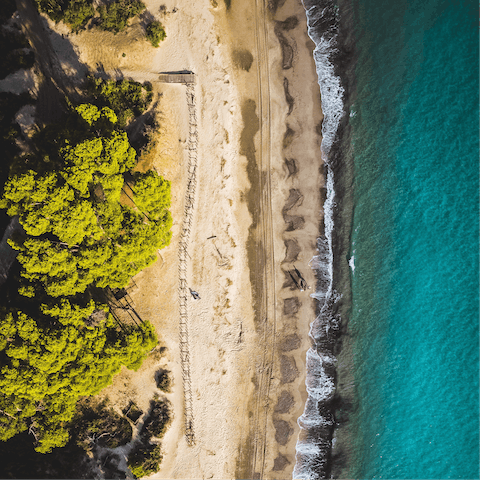 Head out and explore the sandy beaches along the bay of Follonica, just 8km away