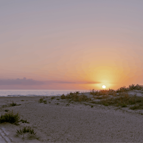 Take a ten-minute stroll to the stunning Marina di Modica beach