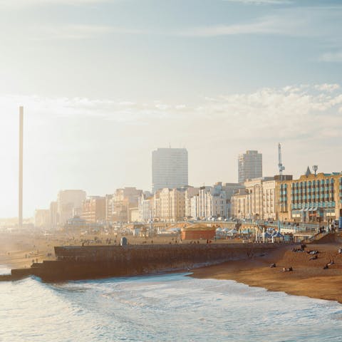 Take a short drive to sunny Brighton, just fifteen minutes away