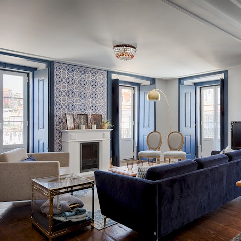 Make yourself at home in the wonderfully bright living space